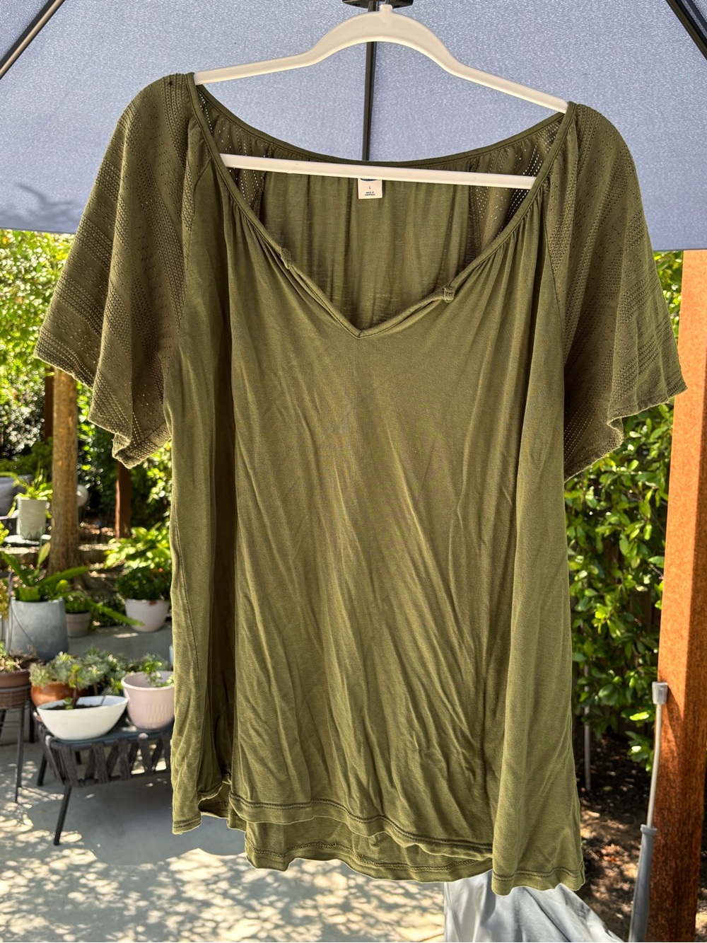 Old Navy Olive Green Top